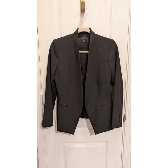 Ann Taylor Jackets & Blazers - Ann Taylor Petite Cutaway Blazer Size 10P Black